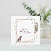 シンプルのクリスマスカード(水鳥) シーズンカード (スタンド正面)