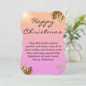 シンプルのクリスマス家族の挨拶状 招待状 (スタンド正面)