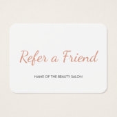 シンプルのクリーン割引サロン紹介カード (正面)