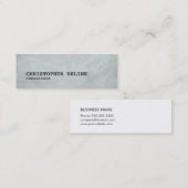 シンプルのクールな質の灰色のコンサルタント スキニー名刺 (正面/裏面)