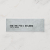 シンプルのクールな質の灰色のコンサルタント スキニー名刺 (正面)