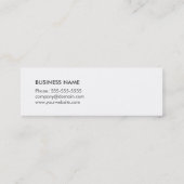 シンプルのクールな質の灰色のコンサルタント スキニー名刺 (裏面)