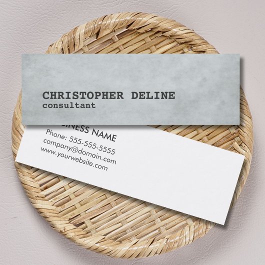 シンプルのクールな質の灰色のコンサルタント スキニー名刺