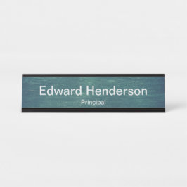 シンプルのグレーネーム文字 デスクネームプレート