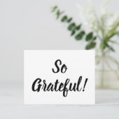 シンプルのスクリプトモダンタイポグラフィ ポストカード (スタンド正面)