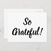 シンプルのスクリプトモダンタイポグラフィ ポストカード (正面/裏面)