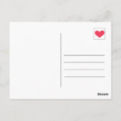 シンプルのスクリプトモダンタイポグラフィ ポストカード (裏面)