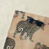 シンプルのヒョウの動物の柄 ビーチタオル (インサイチュ)