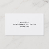 シンプルのピンク 名刺 (裏面)