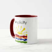 シンプルのマグ マグカップ (正面左)