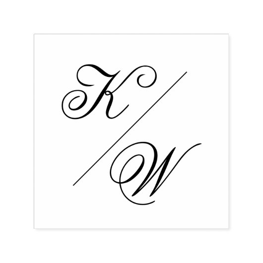 シンプルのミニマルChasy Typographic結婚のモノグラム セルフインキングスタンプ (デザイン)