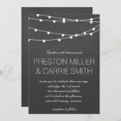 シンプルのライトの結婚招待|結婚’s 招待状 (正面/裏面)