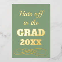 シンプルの上品なセージ緑の帽子が卒業までオフ