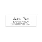 シンプルの入力アドレス02.スクリプトフォント。 ラバースタンプ (インプリント)