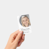 シンプルの写カスタム真と社員名記 バッジ (手持ち)