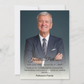 シンプルの写真サンキューカード |悔やみや弔慰 サンキューカード (正面)