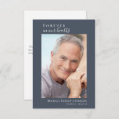 シンプルの写真サンキューカード |悔やみや弔慰 サンキューカード (正面/裏面)