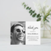 シンプルの写真サンキューカード |悔やみや弔慰 サンキューカード (スタンド正面)