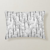 シンプルの冬の木模様 アクセントクッション (正面)