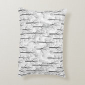 シンプルの冬の木模様 アクセントクッション (裏面(縦))