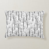 シンプルの冬の木模様 アクセントクッション (裏面)