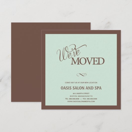 シンプルの動き 招待状 (正面/裏面)