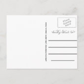 シンプルの卒業生|の保存日付の卒業生の帽子の写真 案内ポストカード (裏面)