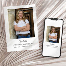 シンプルの卒業発表離れの 招待状