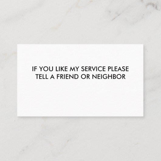 シンプルの名刺 名刺 (裏面)