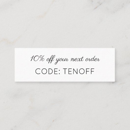 シンプルの執筆ハートありがとうロゴを挿入 ロイヤリティカード (裏面)