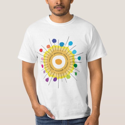 シンプルの寛大さの親切さのワイシャツ Tシャツ (正面)