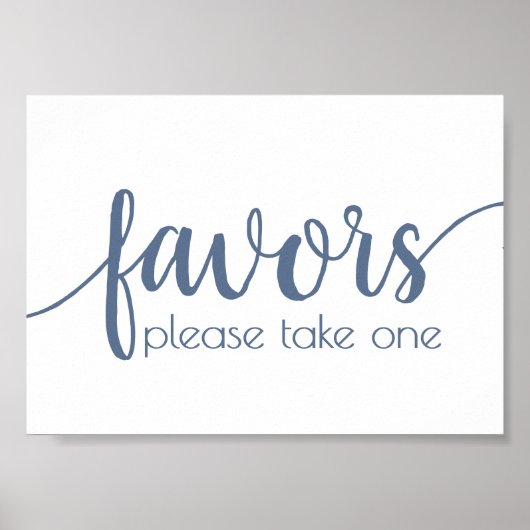 シンプルの恩恵 |埃っぽいブルーウェディングパーティーイベント ポスター (正面)