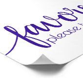 シンプルの恩恵 | 電動グレープパープルエニーイベント ポスター (角)