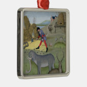 「シンプルの本からのイラストレーション メタルオーナメント (右)