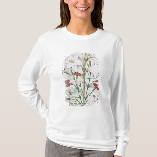 「シンプルの本からのイラストレーション Tシャツ (正面)