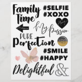 「シンプルの楽しみ」ワードアートセット01 (正面)