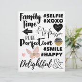 「シンプルの楽しみ」ワードアートセット01 (スタンド正面)