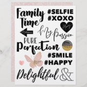 「シンプルの楽しみ」ワードアートセット01 (正面/裏面)