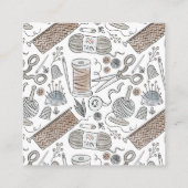 シンプルの水色 スクエア名刺 (裏面)