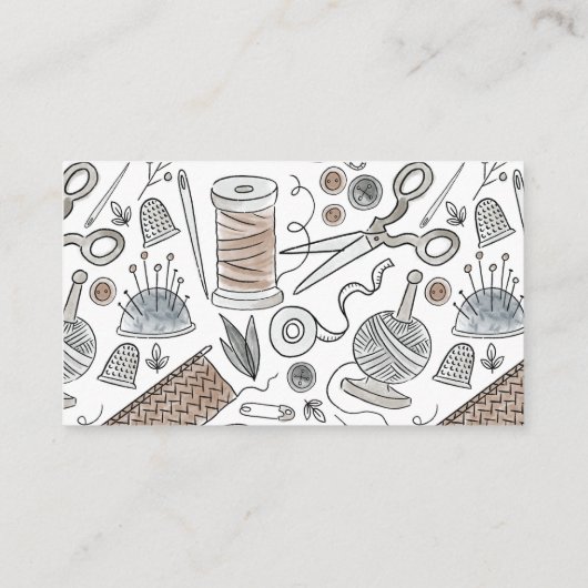 シンプルの水色 名刺 (裏面)