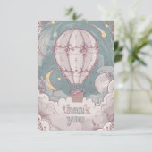 シンプルの熱気球 サンキューカード (スタンド正面)