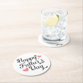 シンプルの父の日の書道|コースター ラウンドペーパーコースター (インサイチュ)