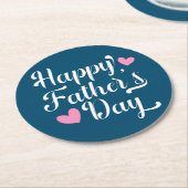シンプルの父の日の書道|コースター ラウンドペーパーコースター (アングル)