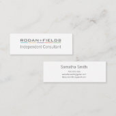 シンプルの独立したコンサルタントの名刺 スキニー名刺 (正面/裏面)