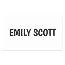 シンプルの白い防水名