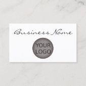 シンプルの白カスタム色のロゴと全業界の色 名刺 (正面)