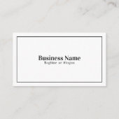 シンプルの白黒スキージ窓清掃 名刺 (裏面)