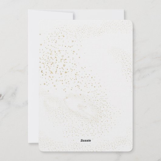 シンプルの瞬間が素晴らしJoy Blue金ゴールド写真を持ち込む シーズンカード (裏面)