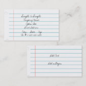 シンプルの紙 名刺 (正面/裏面)