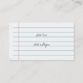 シンプルの紙 名刺 (裏面)